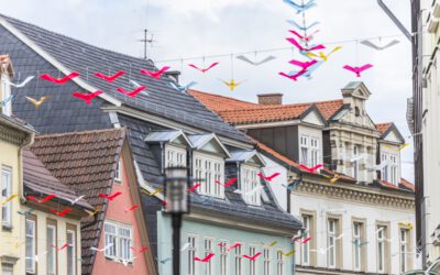 15.03.2021→ Vogelschwarm-Installation zurück im Steinweg